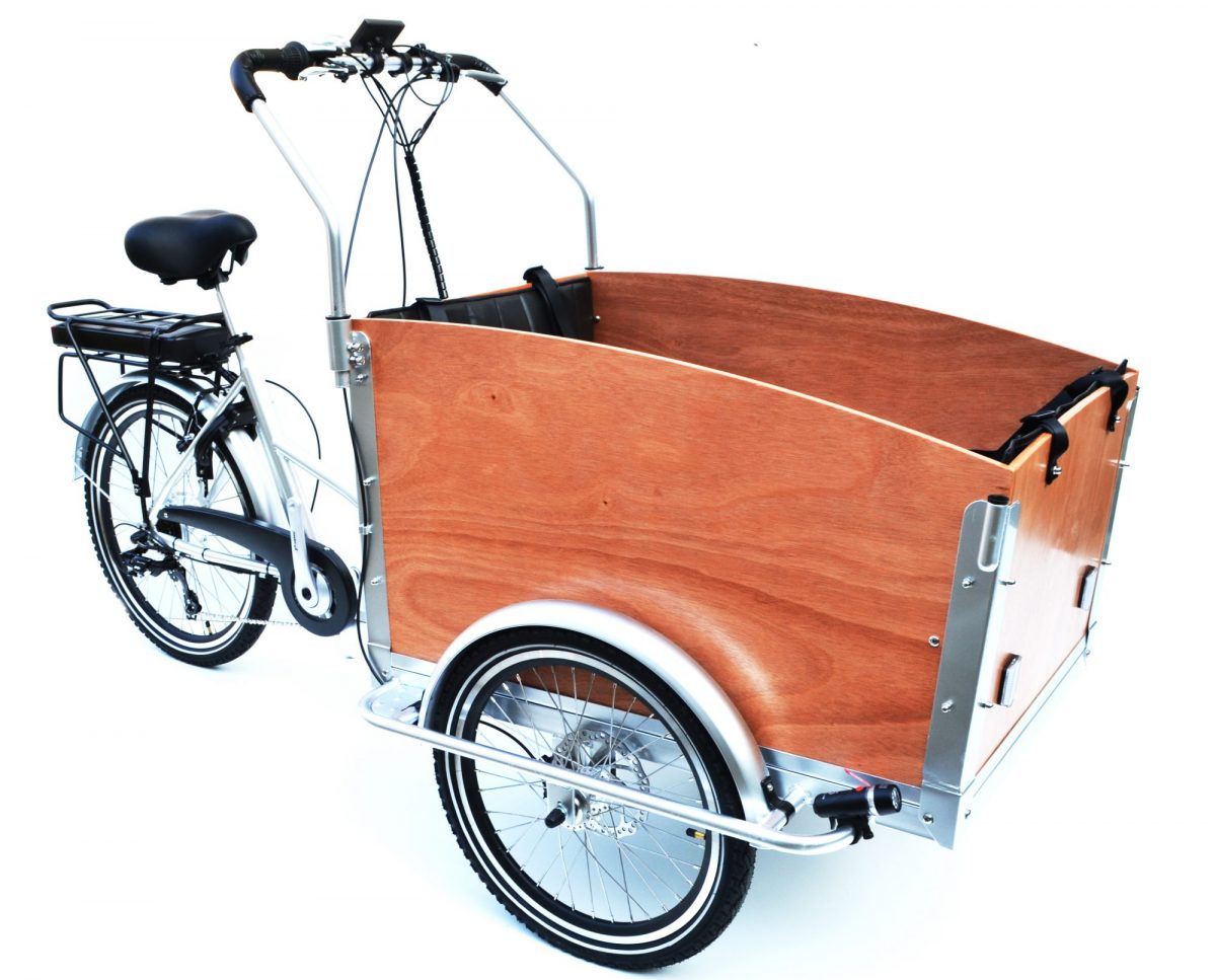 greenbike pesaro-cargo bike elettriche-Pandabike-Minivan 3 ruote e cassone