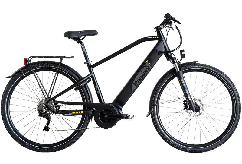 greenbike pesaro-bici trekking elettriche-Italwin-Travel man 28"