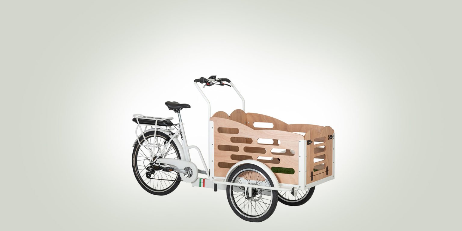 greenbike pesaro-cargo elettriche-Panda Bike-bici cargo per animali